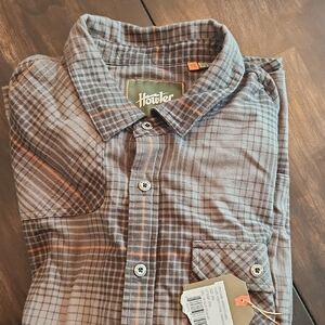 Men's Gray Plaid Shirt